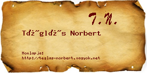 Téglás Norbert névjegykártya